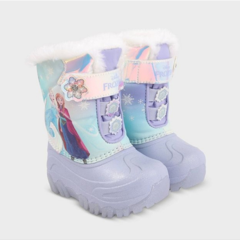 Disney Frozen Toddler Girls Winter Boots Light Up Detail